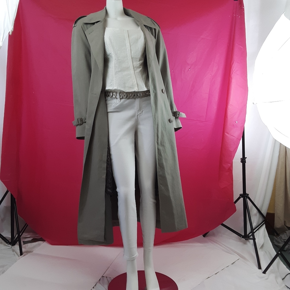 Vintage London fog - Town -trench coat in grey - Picture 9 of 15